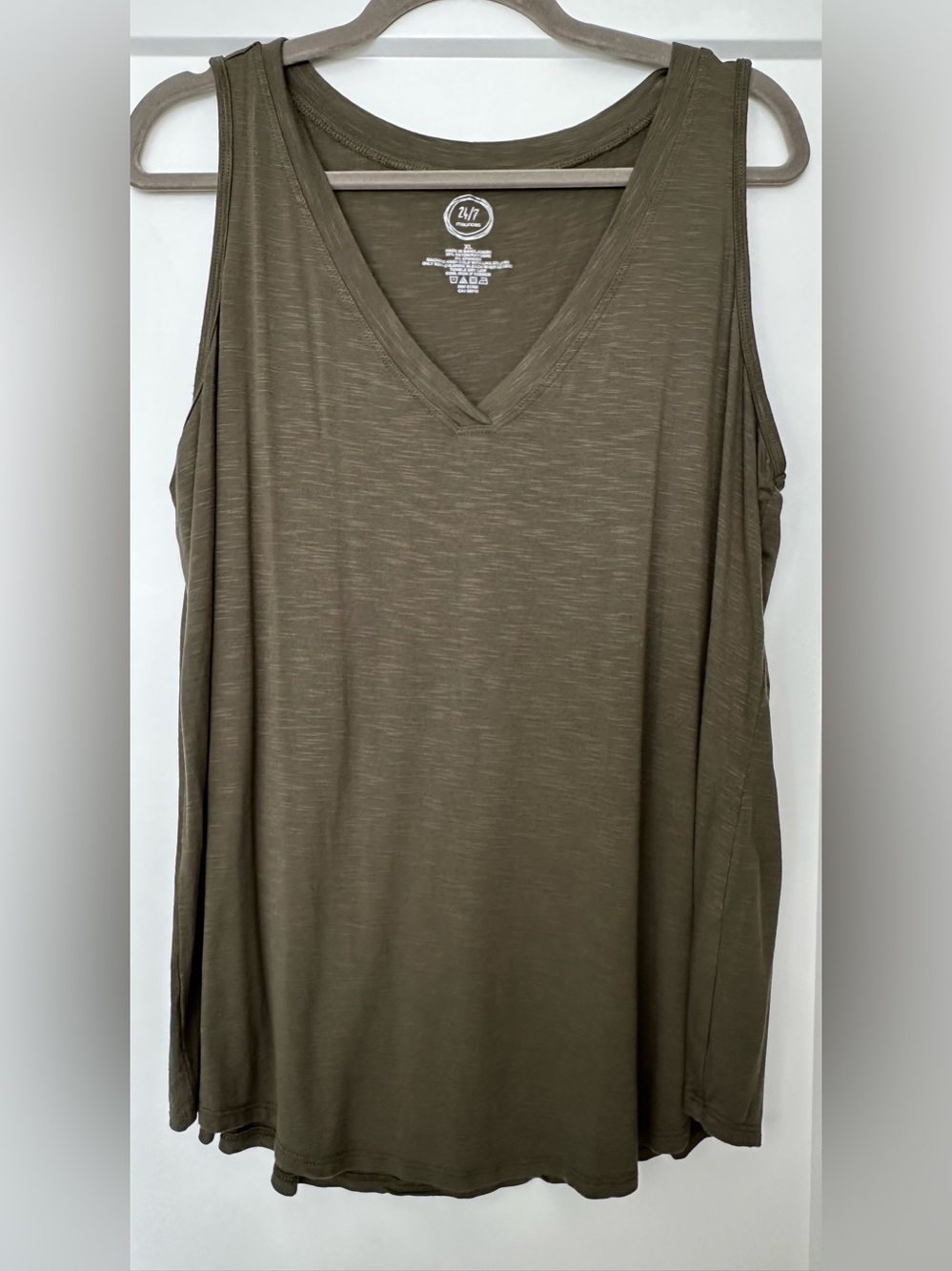Maurices Olive V-Neck Tank Top